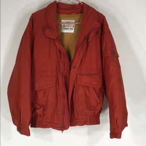 London fog orange jacket